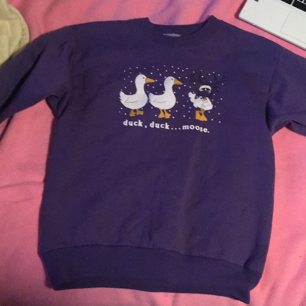 Purple sweatshirt